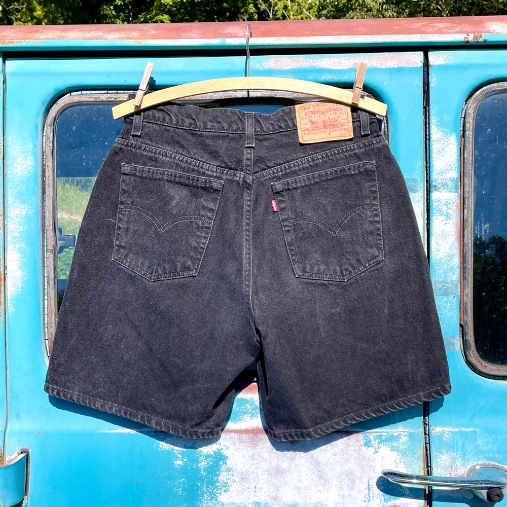Levi's Black Jean Shorts for Women - Picture 2 of 6